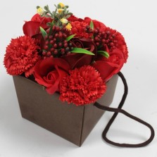 Bouquet Flores de Sabão Rosas e cravos 