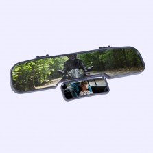 Duplo retrovisor com espelho panorâmico