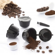Conjunto de 3 cápsulas café reutilizáveis DG